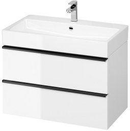 Cersanit S522-025 SZAFKA PODUMYWALKOWA VIRGO 80 BIAŁA UCHW CZARNY ZMONT. // CER.VIRGO-80-BIAŁA-UCH-CZ