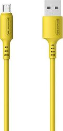 Kabel USB Somostel USB-A - microUSB 1.2 m Żółty (SMS-BP06 USB - micro USB Żółty)