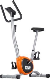 Rower stacjonarny One Fitness RW3011 mechaniczny srebrno-pomarańczowy