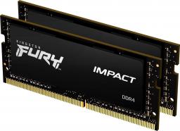 Pamięć do laptopa Kingston Fury Impact, SODIMM, DDR4, 16 GB, 2666 MHz, CL15 (KF426S15IBK2/16)