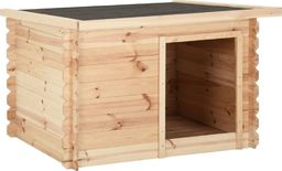 vidaXL Buda dla psa, 80x80x100 cm, lite drewno sosnowe