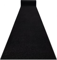  Dywany Łuszczów Jednolity chodnik KARMEL Gładki, jednokolorowy czarny 100 cm, 100x110 cm