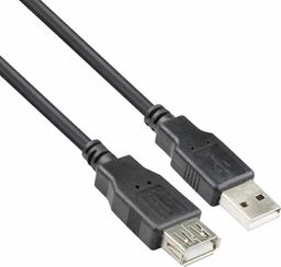 Kabel USB Mobilari USB-A - USB-A 3 m Czarny (M555016)