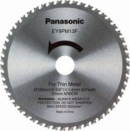  Panasonic Tarcza do metalu (cienkie cięcie), dla EY45A2 /4542, średnica 135mm 50 zębów PANASONIC