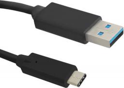 Kabel USB Qoltec USB-A - USB-C 1.8 m Czarny (50493)