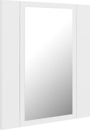  vidaXL Szafka górna z lustrem i LED 40cm biała (804948)