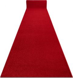  Dywany Łuszczów Chodnik KARMEL Gładki karmin / czerwony 80 cm, 80x300 cm