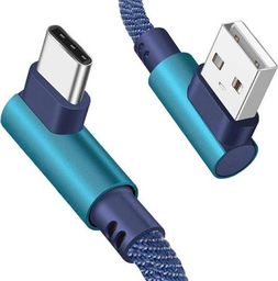 Kabel USB Hertz USB-A - USB-C 1 m Niebieski (KK21U)