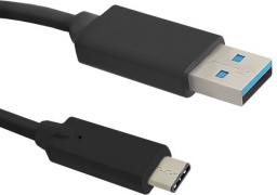 Kabel USB Qoltec USB-A - USB-C 1.2 m Czarny (50491)