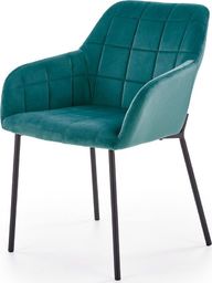  Elior Nowoczesne krzesło Zeppen - ciemny zielony