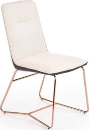  Elior Krzesło w stylu glamour Malibu - kremowy + popielaty