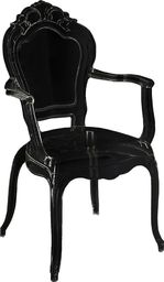  Elior Czarne krzesło do jadalni z podłokietnikami - Trixi 5X
