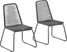  Elior Zestaw polirattanowych krzeseł ogrodowych - Zaya