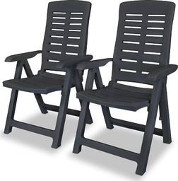  Elior Zestaw szarych krzeseł ogrodowych - Elexio 2Q