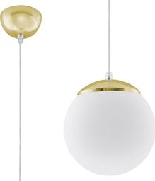 Lampa wisząca Lumes Biało-złota lampa wisząca kula 20 cm - EXX231-Ugi