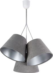 Lampa wisząca Lumes Szaro-srebrna lampa wisząca stożki - EXX68-Botina