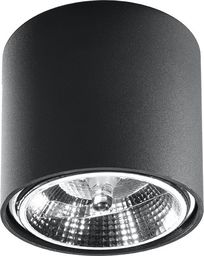 Lampa sufitowa Lumes Czarny industrialny plafon LED tuba - EX655-Tiubo