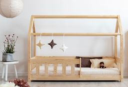  Elior Drewniane łóżko dziecięce domek - Rikko 90x140cm