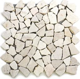  DLGTP Mozaika marmurowa, kremowa 1m2 9szt.