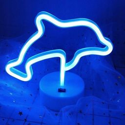 Lampa stołowa Pan i Pani Gadżet Lampka LED Delfin