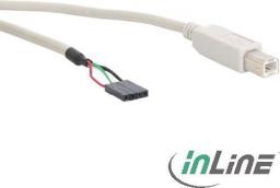 InLine USB zew. - USB wew., 0.4m, Biały (33440D)