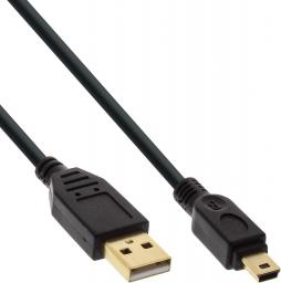 Kabel USB InLine USB-A - miniUSB 5 m Czarny (31850P)
