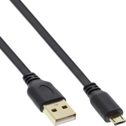 Kabel USB InLine USB-A - microUSB 2 m Czarny (31720F)