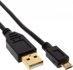 Kabel USB InLine USB-A - microUSB 1.5 m Czarny (31715P)