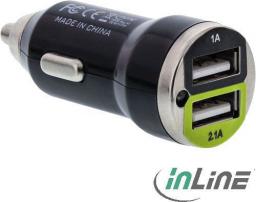 Ładowarka InLine Dual 2x USB-A 2.1 A  (31502C)