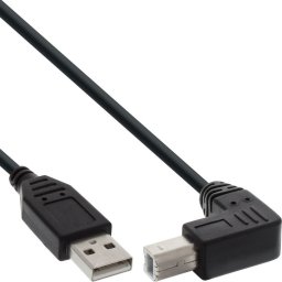Kabel USB InLine USB-A - USB-B 0.5 m Czarny (34505U)