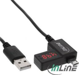 Kabel USB InLine USB AMicro USB, z Multimetrem, 1m, Czarny (66769R) ID produktu: 870492 Kabel USB InLine USB AMicro USB, z Multimetrem, 1m, Czarny (66769R) ID produktu: 870492