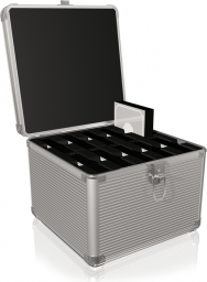  Icy Box Walizka aluminiowa na 10 dysków 2.5" lub 3.5" srebrna (IB-AC628)