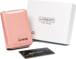  Lorenti Niewielki, lakierowany portfel skórzany z kieszonką zewnętrzną, RFID Lorenti Nie dotyczy
