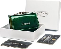  Lorenti Malutki portfel skórzany z klapką i portmonetką na bigiel, RFID Lorenti Nie dotyczy