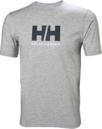  Helly Hansen Koszulka męska Logo T-Shirt Grey Melange r. M (33979-950)