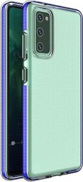  Hurtel Spring Case pokrowiec żelowe etui z kolorową ramką do Xiaomi Redmi Note 10 / Redmi Note 10S ciemnoniebieski
