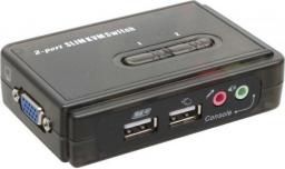 InLine® KVM Switch, 2-fach, USB, mit Audio - 60612I