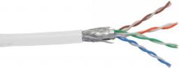  InLine Patchcord sieciowy SF/UTP, Cat.5e, AWG26, CCA, PVC, biały, 100m (72099W)