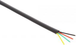  InLine Modularny kabel 6 żył, czarny, 100m, pierścień (69986)