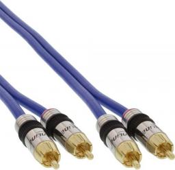 Kabel Intos RCA (Cinch) x2 - RCA (Cinch) x2 3m niebieski (89703P)