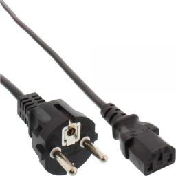 Kabel zasilający InLine Typ F German prosty - 3 Pin IEC C13 (16651E)