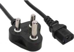 Kabel zasilający InLine Typ D Południowa Afryka RPA 5A - IEC connector 1.8m (16652R)