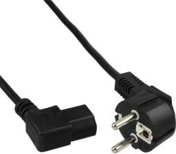 Kabel zasilający InLine Typ F kątowy - IEC connector lewy kątowy (16752L)