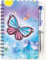  Centrum Notes na spirali z długopisem Butterfly 30K