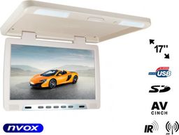 Nvox Monitor podwieszany podsufitowy LCD 17cali cali LED IR FM USB SD... (NVOX RF1790U BE)