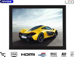 Nvox Monitor open frame led 12cali vga hdmi usb 12v 230v