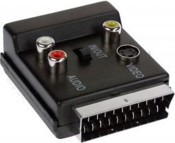 Adapter AV InLine Scart - RCA (Cinch) x3 + S-Video czarny (89959)