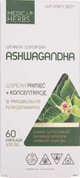 Medica Herbs Medica Herbs Ashwagandha 500 mg - 60 kapsułek