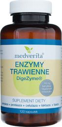  MEDVERITA Medverita Enzymy Trawienne DigeZyme 140 mg - 120 kapsułek
