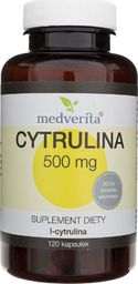  MEDVERITA Medverita Cytrulina L-cytrulina 500 mg - 120 kapsułek